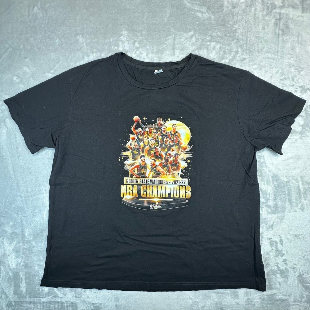 Unbranded T-Shirt Mens 3XL Black Golden State Warriors 2021-22 NBA Champions Tee